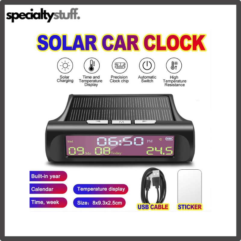 Digital Clock Calendar Time Temperature